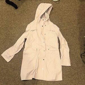 Lululemon Light Pink Hooded Rain Coat